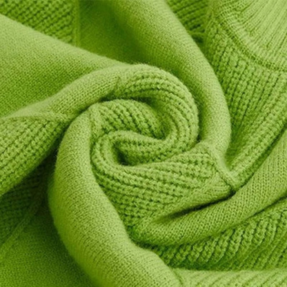 Pull en Maille à Col Roulé à Motif Losanges pour Femme