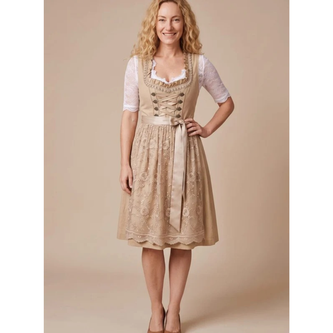 Dirndl en Dentelle à Nœud — Détails en dentelle pour Femme