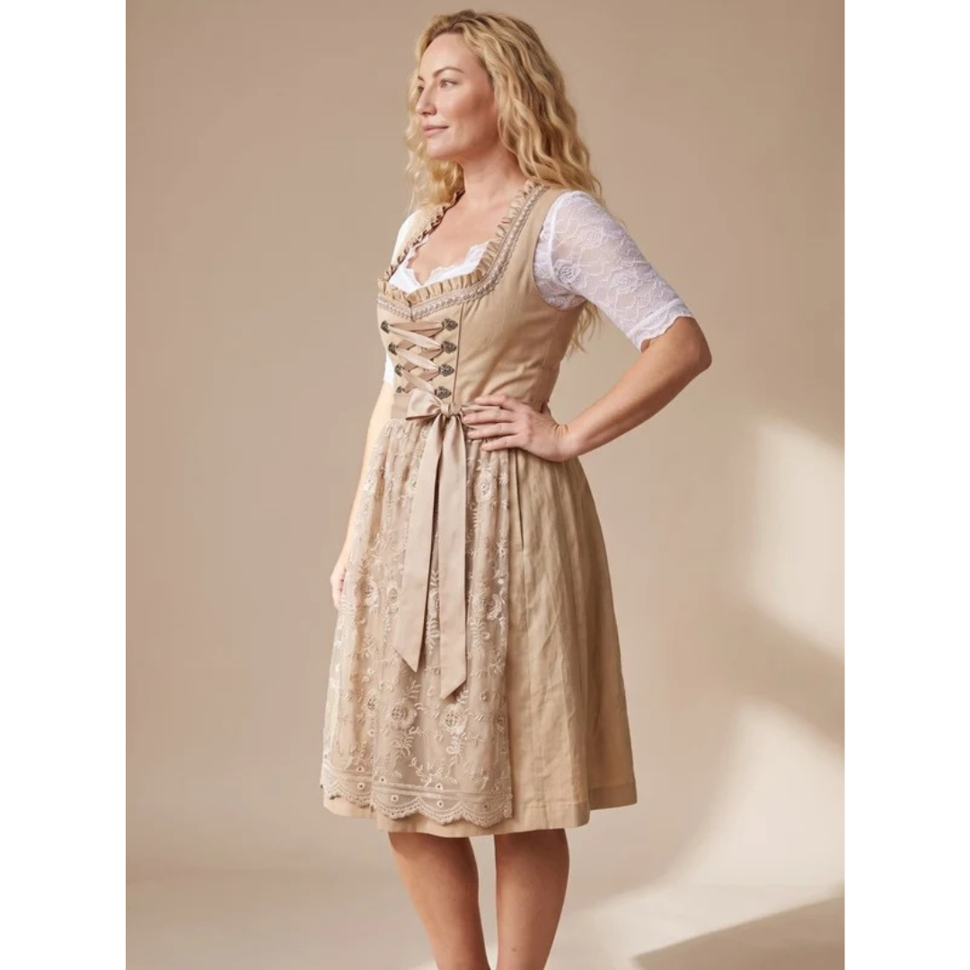 Dirndl en Dentelle à Nœud — Détails en dentelle pour Femme