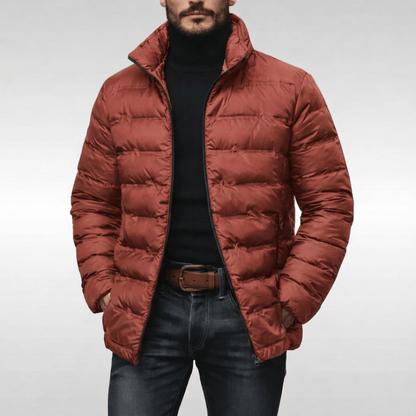 Doudoune Matelassée à Col Montant pour Homme