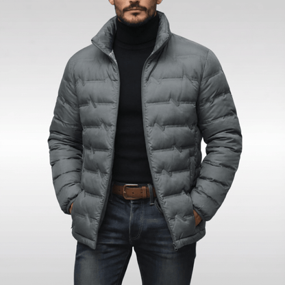 Doudoune Matelassée à Col Montant pour Homme