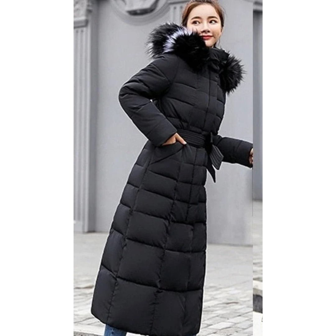 Veste d’Hiver à Capuche Matelassé pour Femme