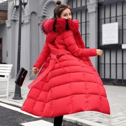 Veste d’Hiver à Capuche Matelassé pour Femme