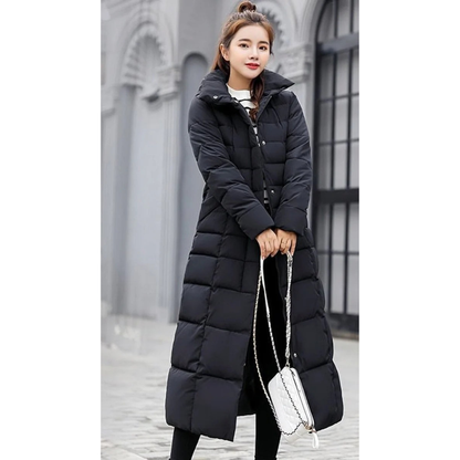 Veste d’Hiver à Capuche Matelassé pour Femme