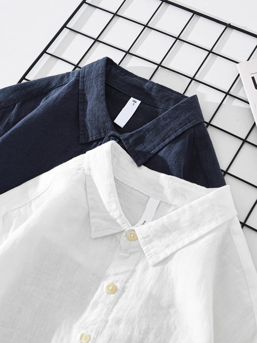 Polo Manches Longues en Maille Respirante pour Homme