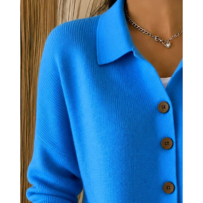Cardigan à Col Chemise pour Femme