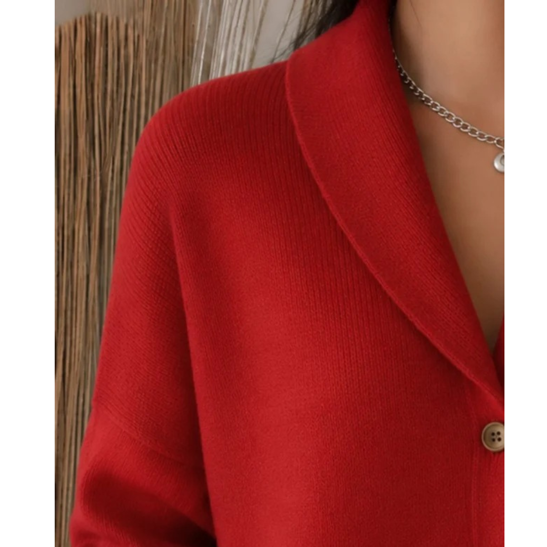 Cardigan à Col Chemise pour Femme