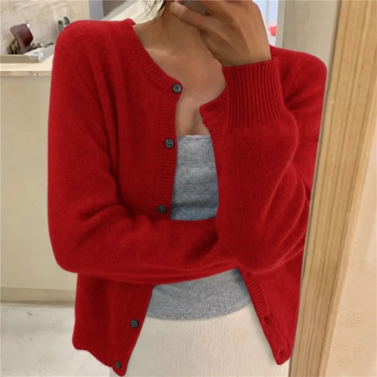 Cardigan Boutonné pour Femme