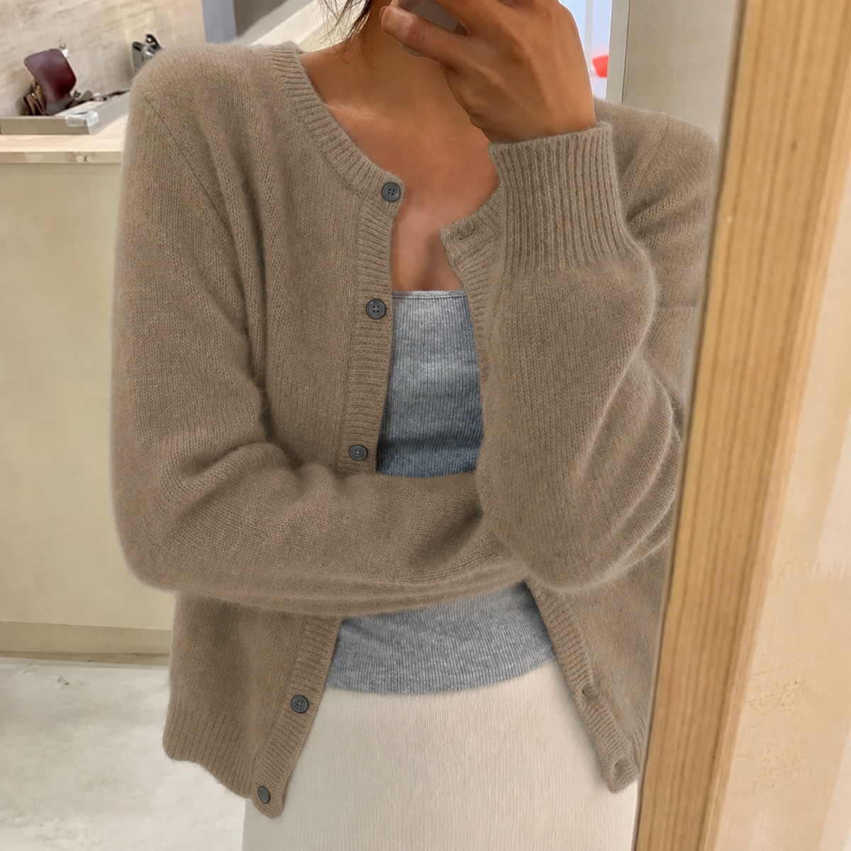 Cardigan Boutonné pour Femme