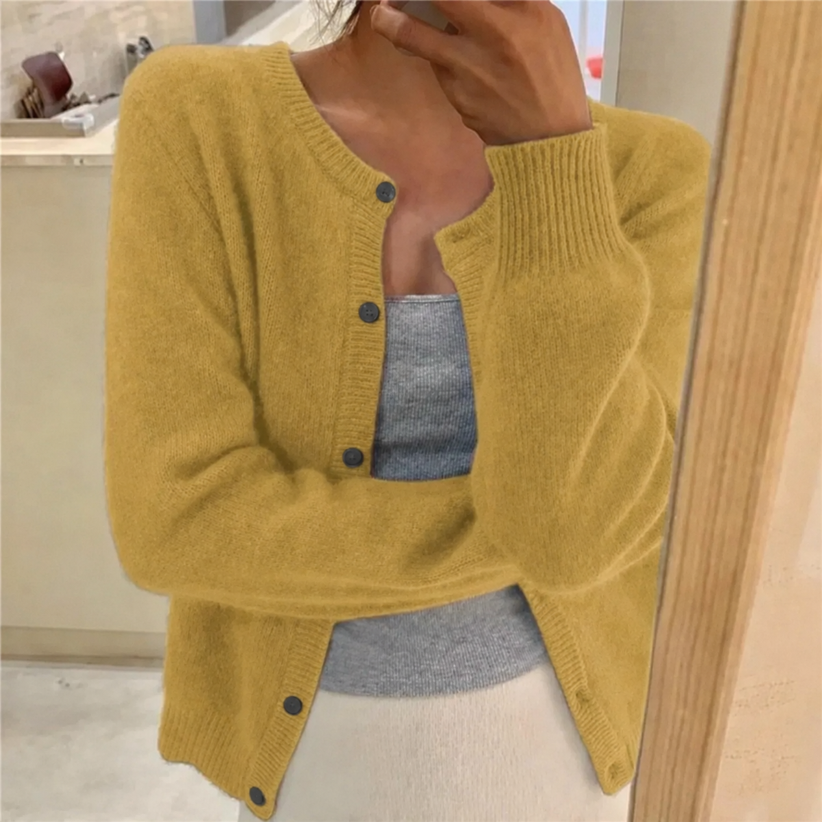 Cardigan Boutonné pour Femme