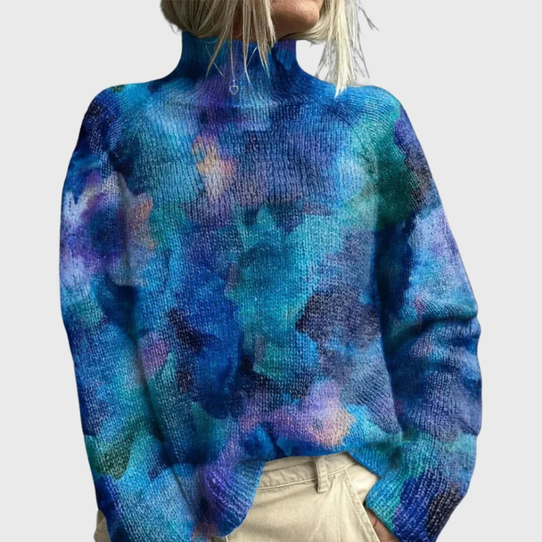 Pull en Maille à Col Roulé pour Femme