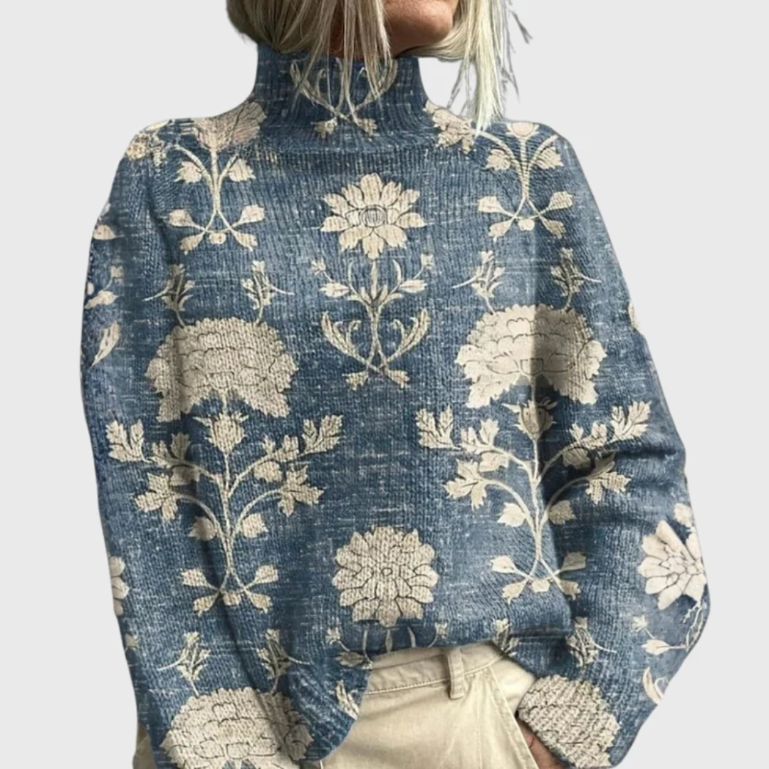 Pull en Maille à Col Roulé pour Femme