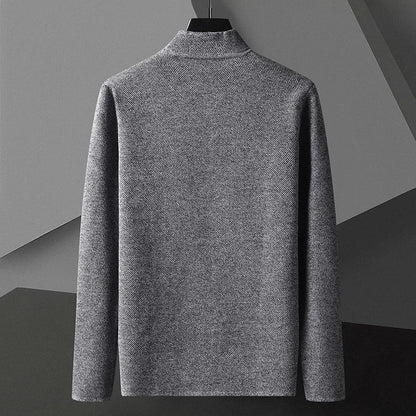 Cardigan Boutonné à Col Montant pour Homme