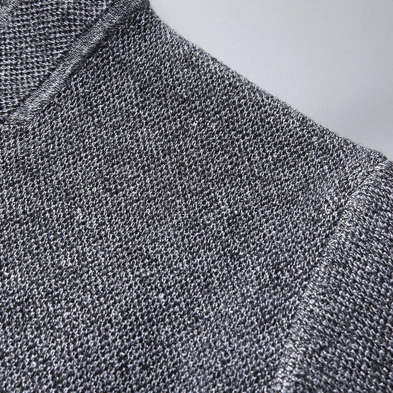 Cardigan Boutonné à Col Montant pour Homme