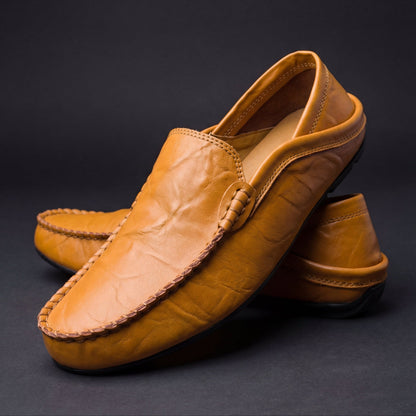 Mocassins Souples Effet Cuir pour Homme
