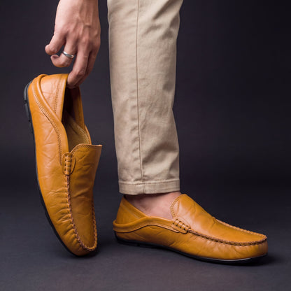 Mocassins Souples Effet Cuir pour Homme