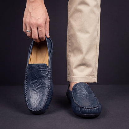 Mocassins Souples Effet Cuir pour Homme