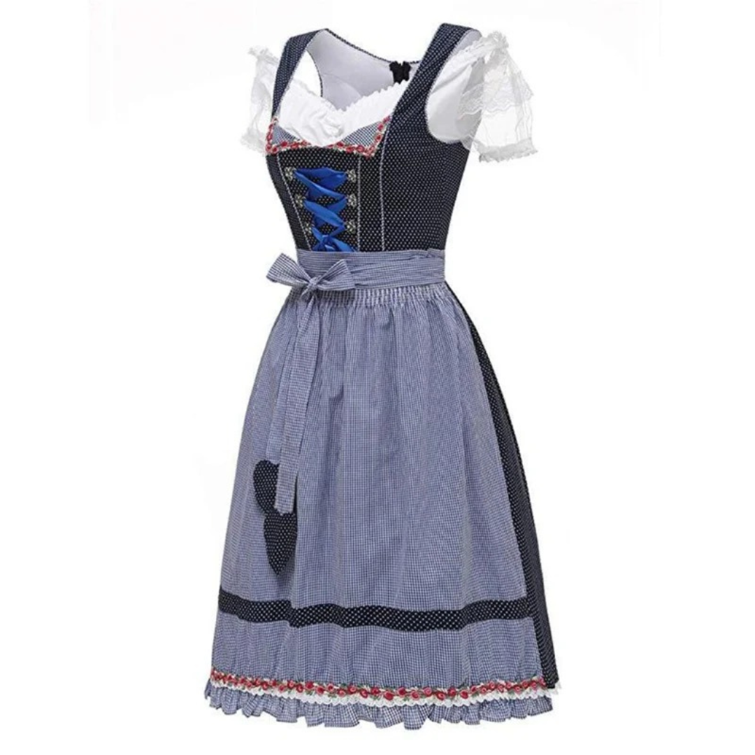Dirndl en Bleu gris pour Femme