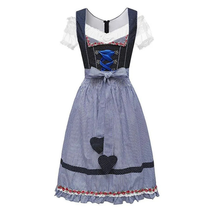 Dirndl en Bleu gris pour Femme