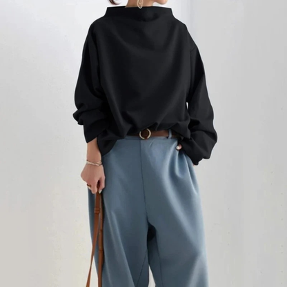 Pull en Maille à Col Roulé pour Femme