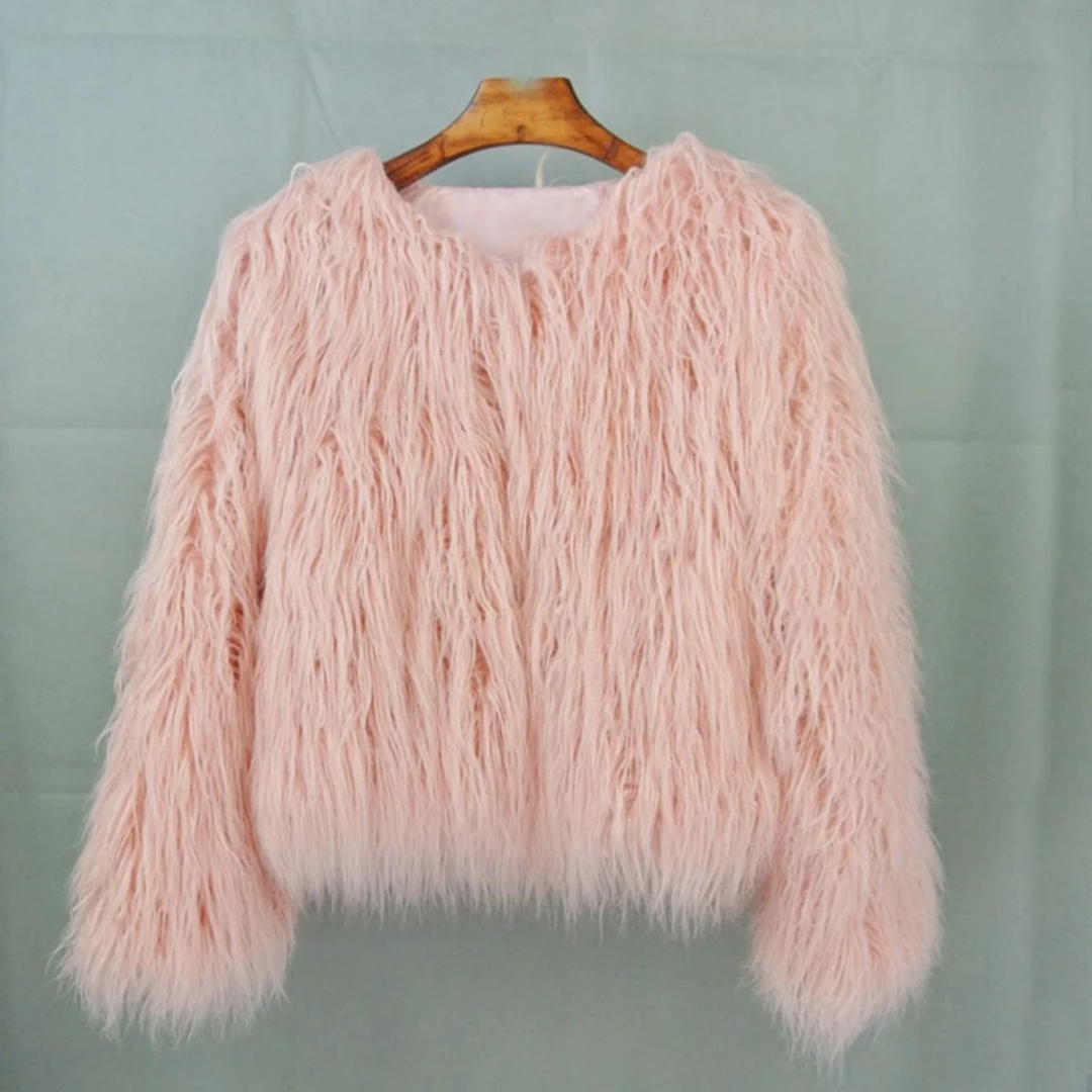 Veste d’Hiver en Fausse Fourrure pour Femme