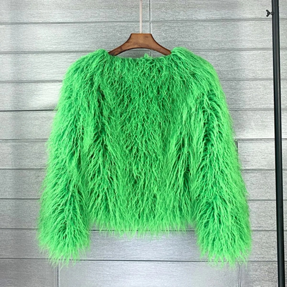 Veste d’Hiver en Fausse Fourrure pour Femme