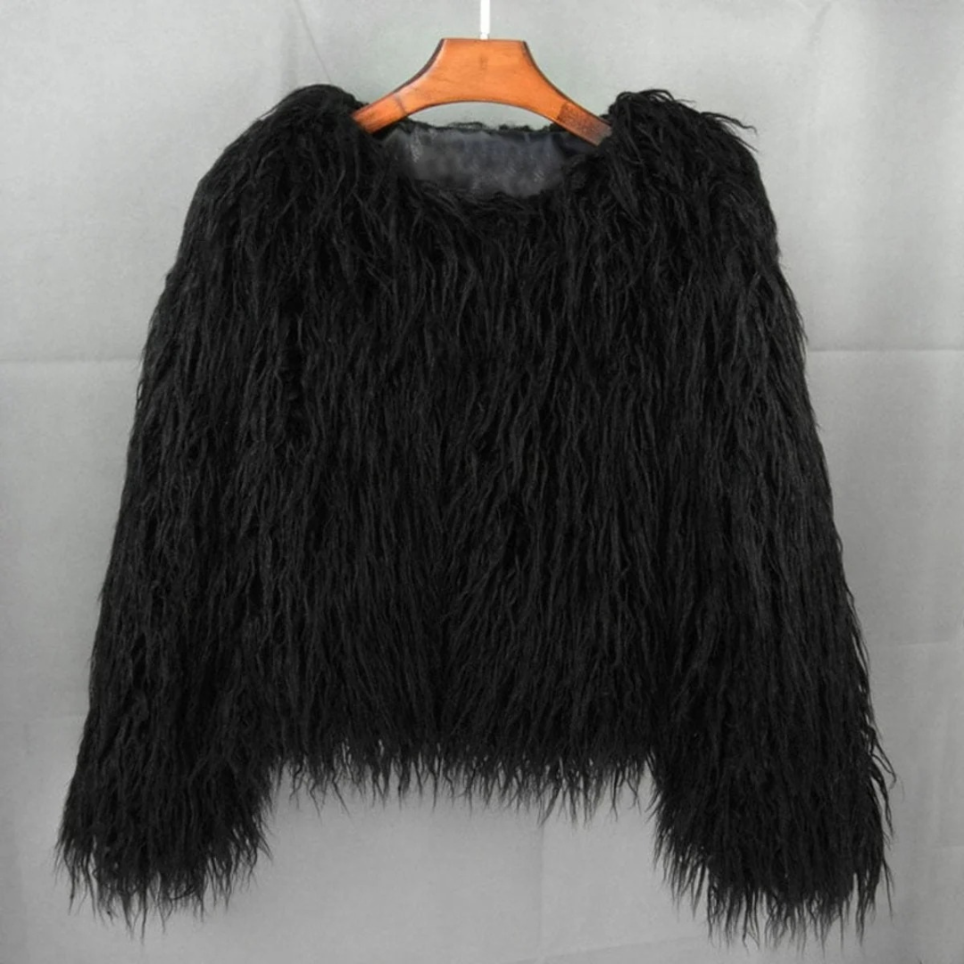 Veste d’Hiver en Fausse Fourrure pour Femme