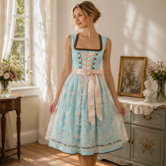 Dirndl avec Tablier pour Femme