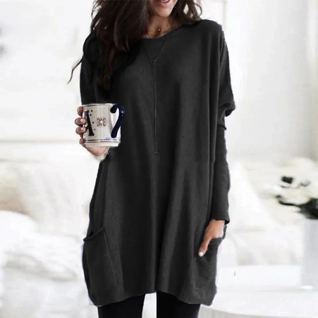 Pull en Maille Coupe Oversize Tunique pour Femme