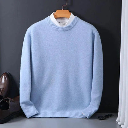 Pull à Col Rond en Maille Dense pour Homme