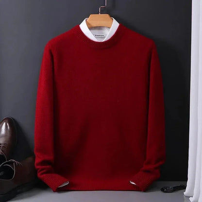 Pull à Col Rond en Maille Dense pour Homme