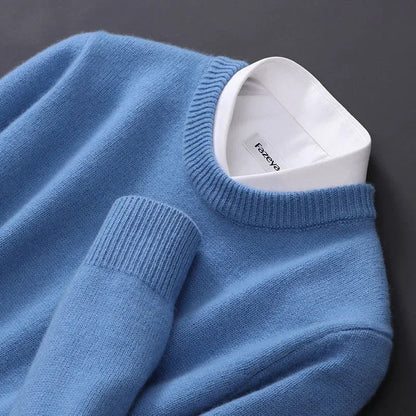 Pull à Col Rond en Maille Dense pour Homme