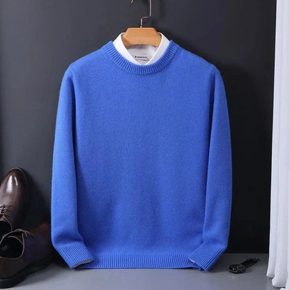 Pull à Col Rond en Maille Dense pour Homme