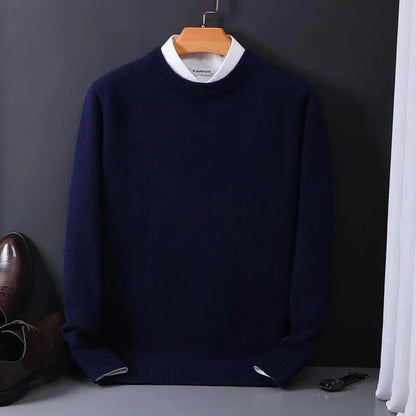 Pull à Col Rond en Maille Dense pour Homme