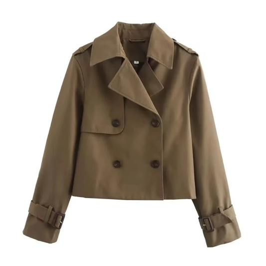 Trench-Coat Court pour Femme
