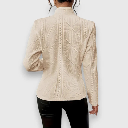 Cardigan à Col Montant pour Femme