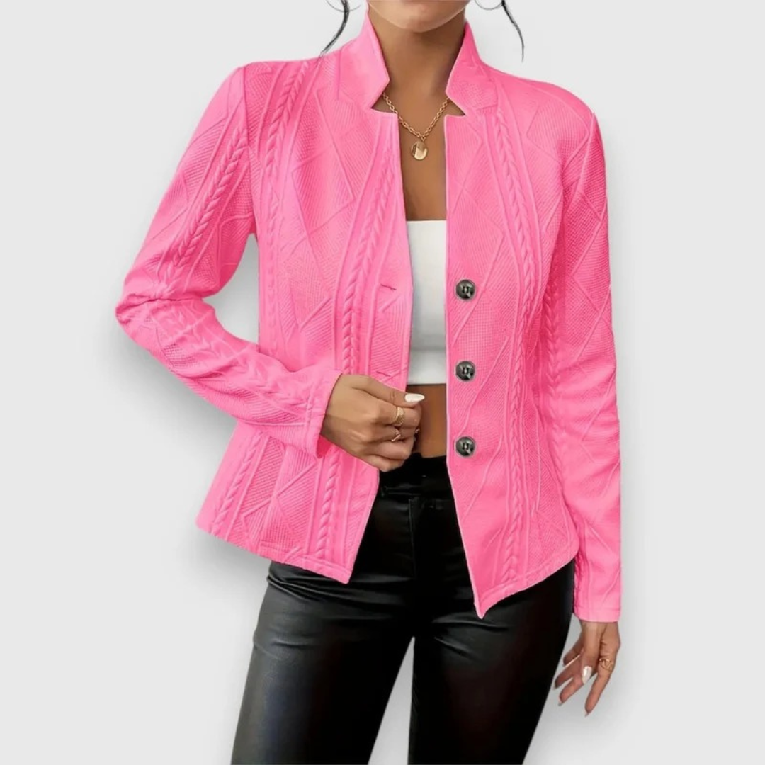 Cardigan à Col Montant pour Femme