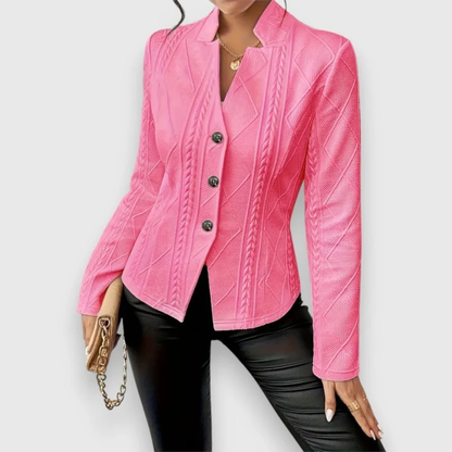 Cardigan à Col Montant pour Femme