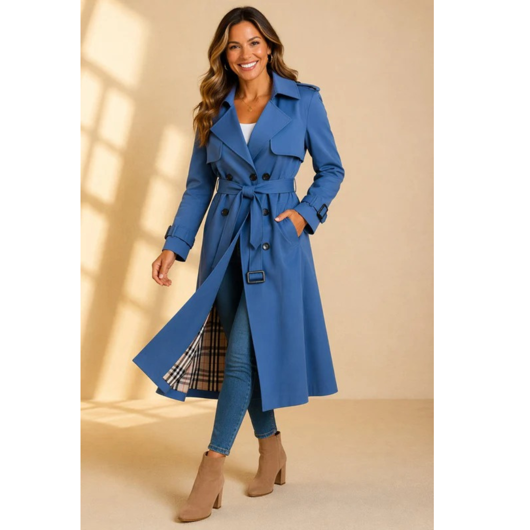 Trench-Coat à Ceinture pour Femme