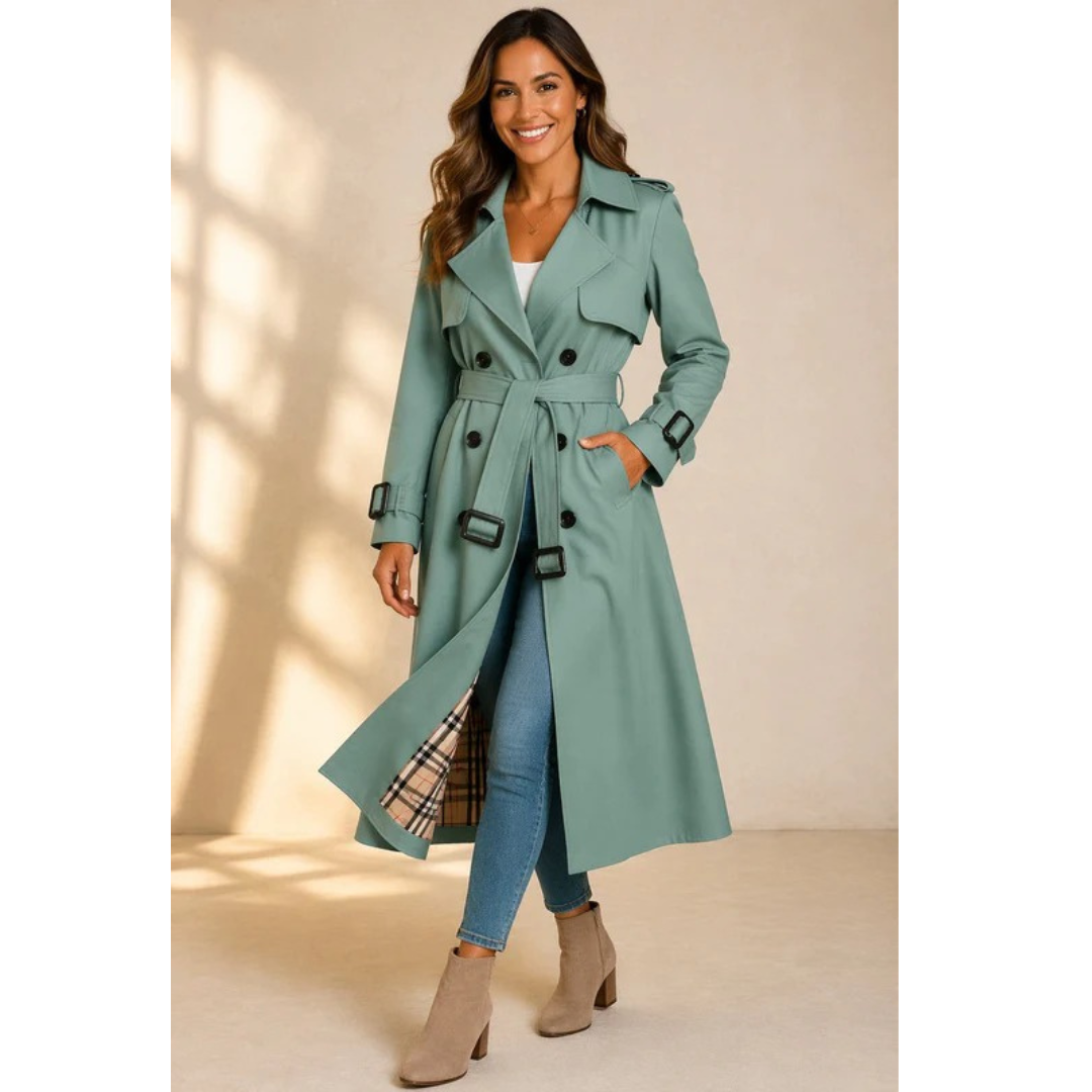Trench-Coat à Ceinture pour Femme