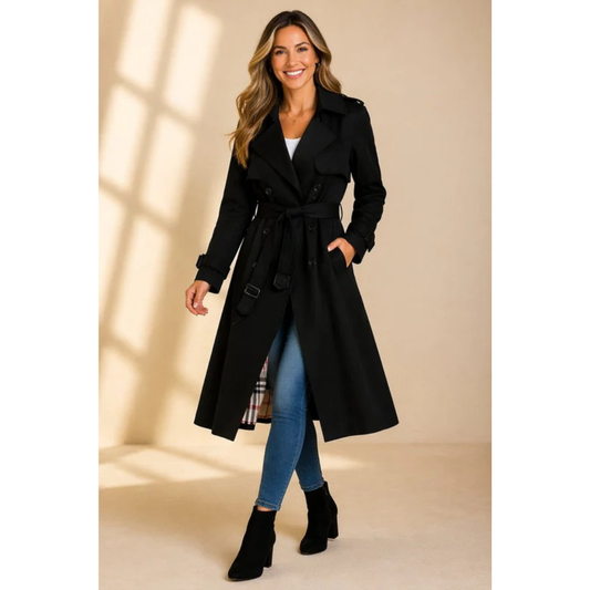 Trench-Coat à Ceinture pour Femme