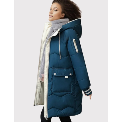 Veste d’Hiver à Capuche Matelassé pour Femme