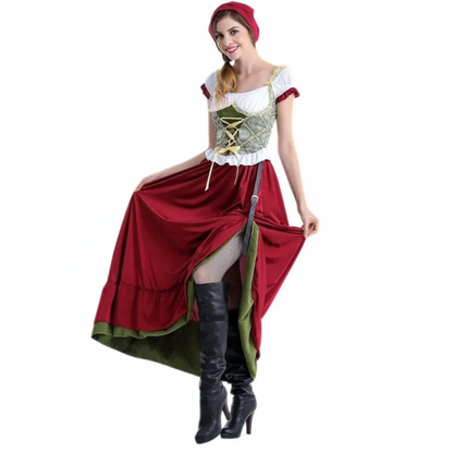 Dirndl en Rouge pour Femme