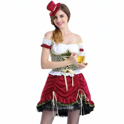 Dirndl en Rouge pour Femme