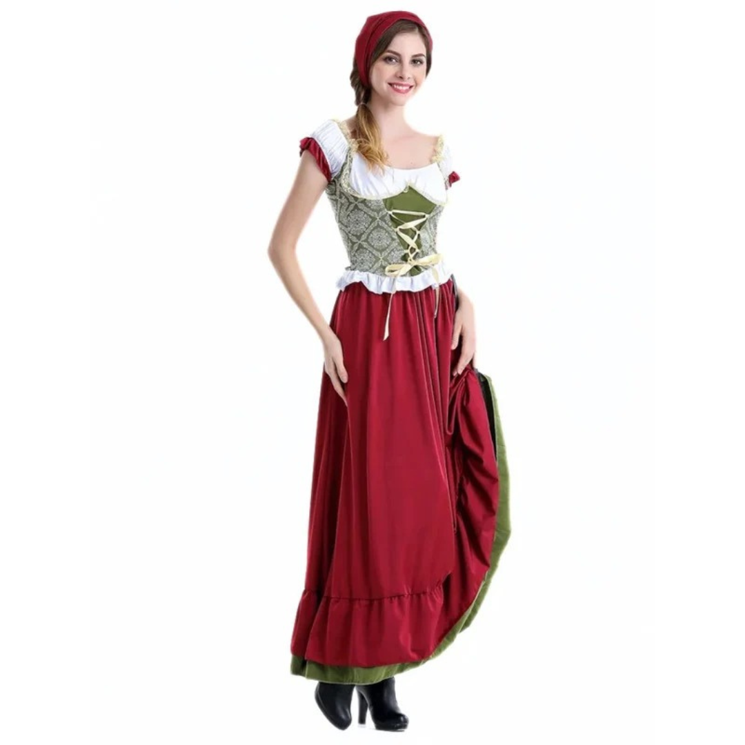 Dirndl en Rouge pour Femme