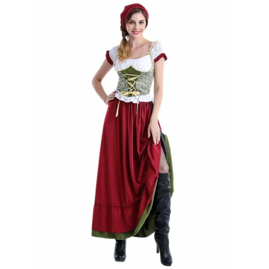 Dirndl en Rouge pour Femme