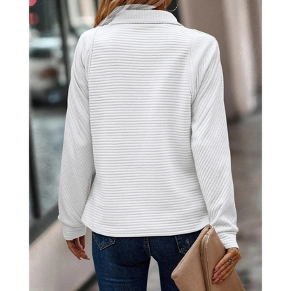 Pull en Maille à Fermeture Éclair pour Femme