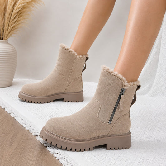 Bottines à Semelle Plateforme Doublé pour Femme