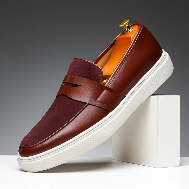 Mocassins Élégants à Semelle Contrastée pour Homme