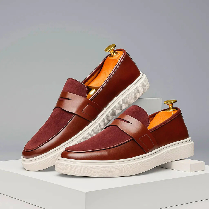 Mocassins Élégants à Semelle Contrastée pour Homme